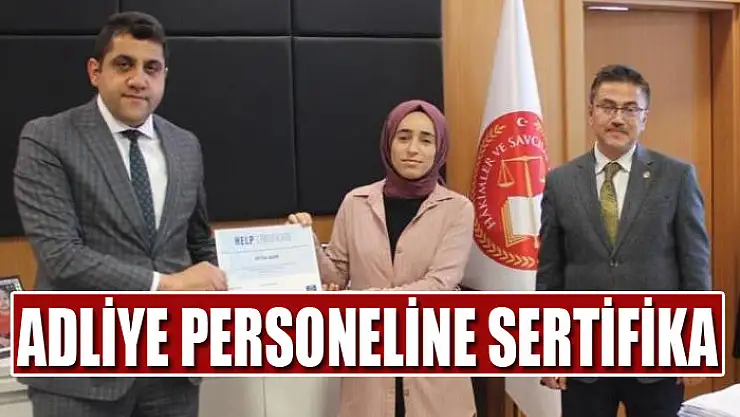 Van Adliyesi personeline sertifika