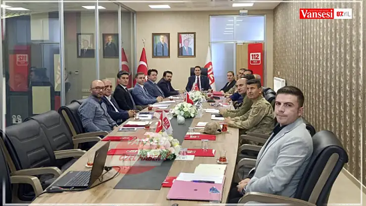 Van 112 Acil Çağrı Merkezi Müdürlüğü'nde toplantı
