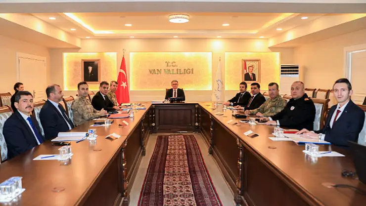 Van'da Asayiş ve Güvenlik Toplantısı Yapıldı