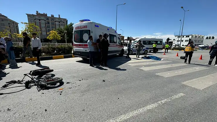 Van'da beton mikserinin çarptığı bisikletli hayatını kaybetti