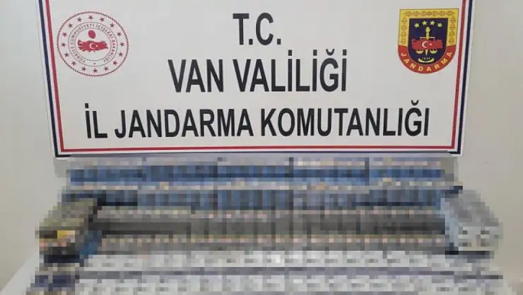 Van'da bin 314 paket kaçak sigara ele geçirildi