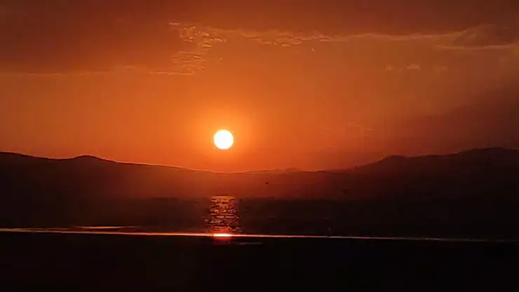 Van'da eşsiz günbatımı