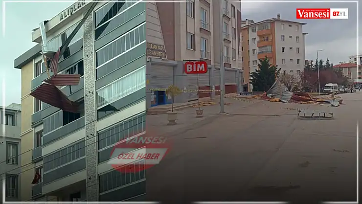 Van'da fırtınanın oluşturduğu hasar gün aydınlanınca ortaya çıktı