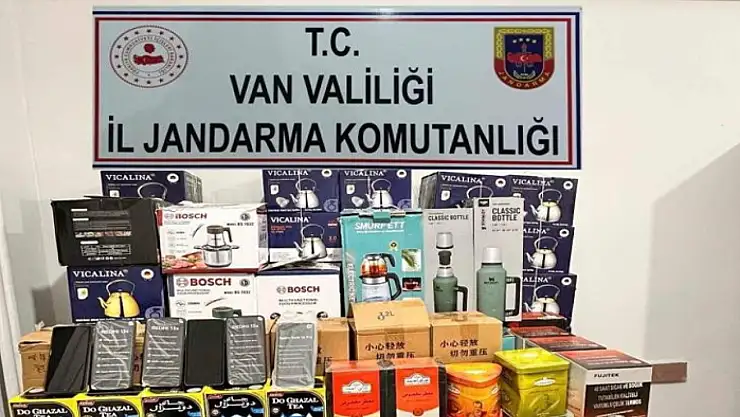 Van'da gümrük kaçağı malzemeler ele geçirildi