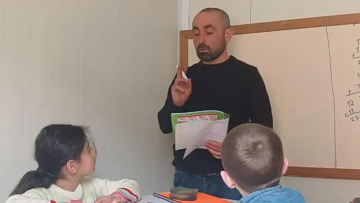 Van'da iki öğrencili okulda eğitim başladı