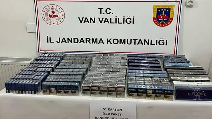 Van'da kaçak sigara ele geçirildi
