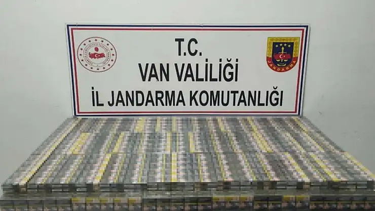 Van'da kaçak sigara ele geçirildi
