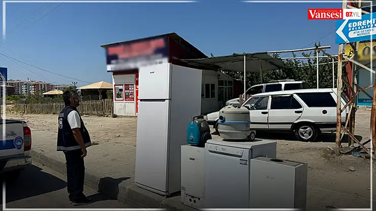 Van'da kaldırım işgali denetimi