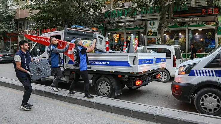 Van'da kaldırım işgaline yönelik denetimler sürüyor