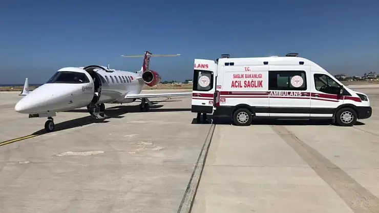 Van'da kalp hastası 3 günlük bebek uçak ambulansla İstanbul'a sevk edildi
