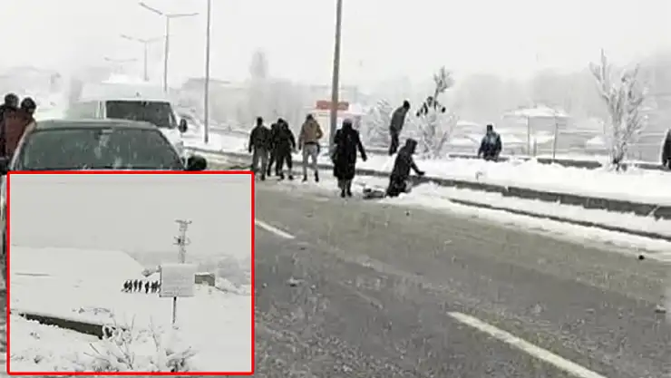Van'da kamyonet kaza yaptı! Yaralılar var