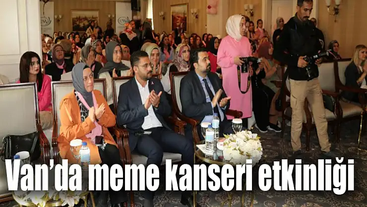 Van'da meme kanseri etkinliği
