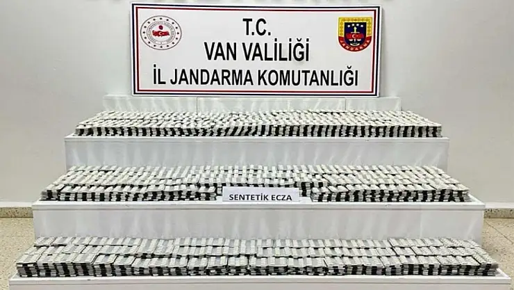 Van'da sentetik ecza ele geçirildi