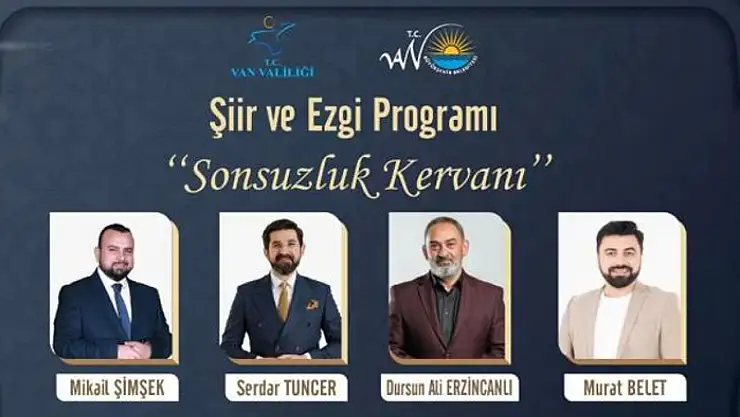Van'da şiir ve ezgi programı düzenlenecek