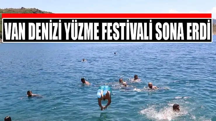 Van Denizi Yüzme Festivali sona erdi