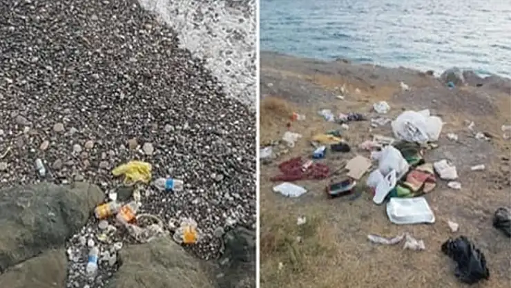 Van Gölü'nün mavi bayraklı plajında kirlilik alarmı