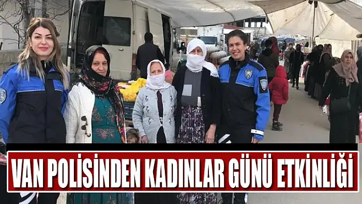 Van polisinden kadınlar günü etkinliği