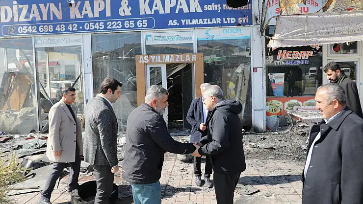 Van TSO'dan iş yeri yanan esnafa ziyaret!