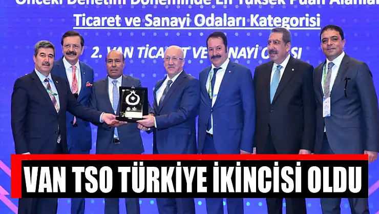 Van TSO Türkiye ikincisi oldu