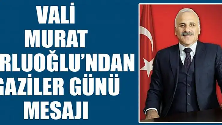 Vali Zorluoğlu'ndan gaziler günü mesajı