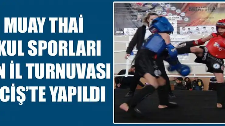 Muay Thai okul sporları Van il turnuvası Erciş'te Yapıldı