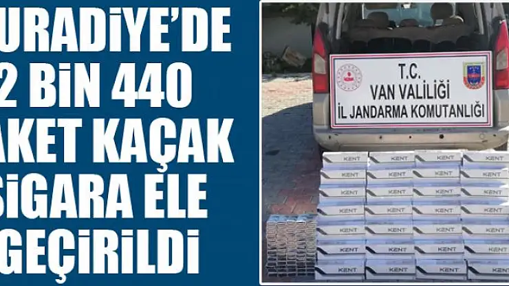 Muradiye'de 2 bin 440 paket kaçak sigara ele geçirildi