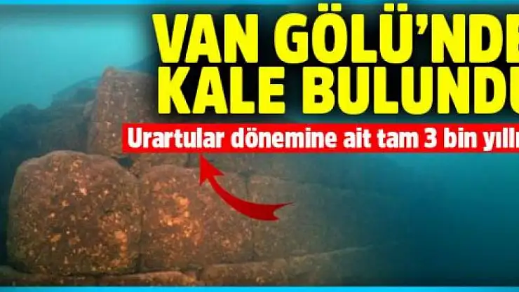  Van Gölü'nde 3 bin yıllık kale bulundu