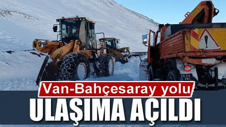 Van-Bahçesaray yolu ulaşıma açıldı