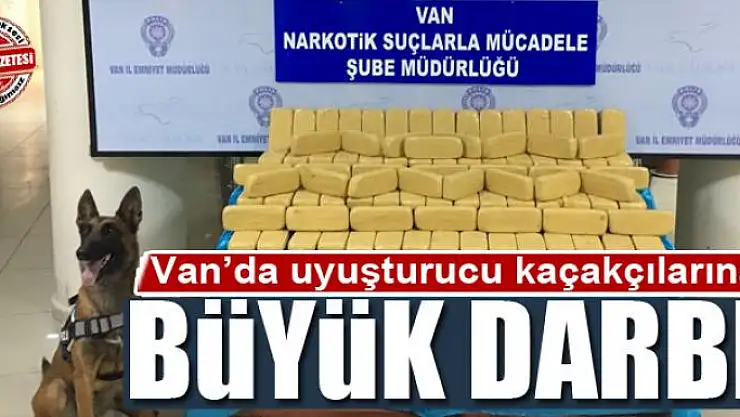 Van'da uyuşturucu kaçakçılarına büyük darbe 