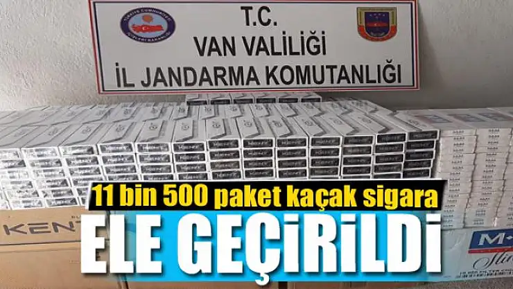 Muradiye 11 bin 500 paket kaçak sigara ele geçirildi