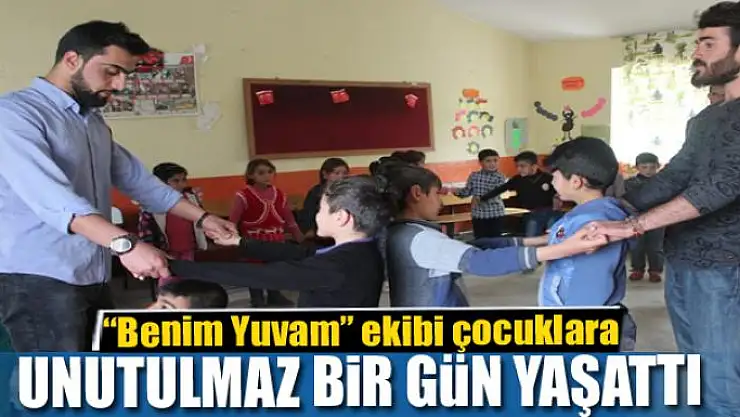 'Benim Yuvam' ekibi çocuklara unutulmaz bir gün yaşattı
