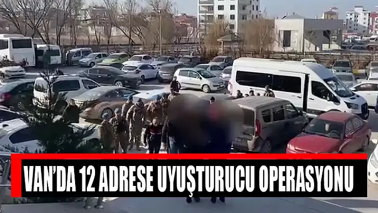 Van'da 12 adrese uyuşturucu operasyonu