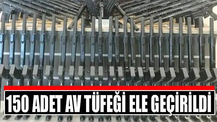 Van'da 150 adet av tüfeği ele geçirildi