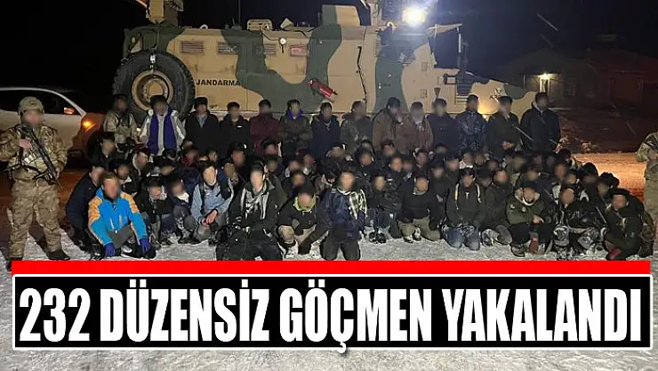 Van'da 232 düzensiz göçmen yakalandı