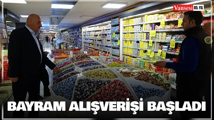 Van'da bayram alışverişi başladı