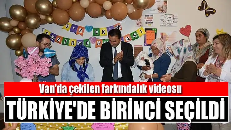 Van'da çekilen farkındalık videosu Türkiye'de birinci seçildi