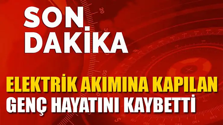 Van'da elektrik akımına kapılan genç hayatını kaybetti