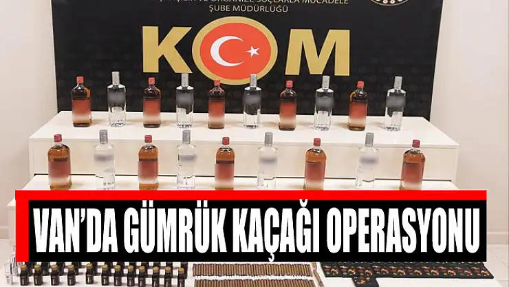 Van'da gümrük kaçağı operasyonu