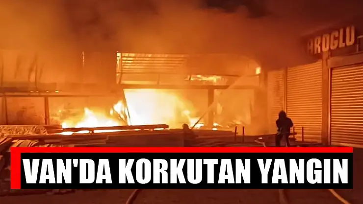Van'da korkutan yangın