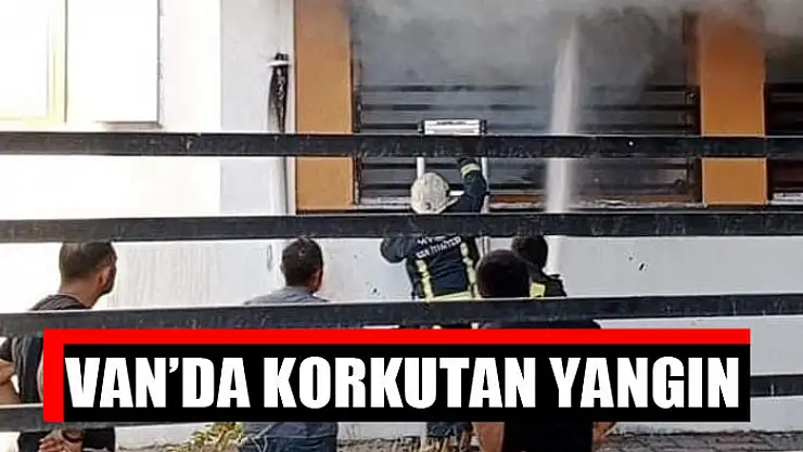 Van'da korkutan yangın