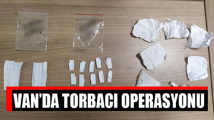 Van'da torbacı operasyonu