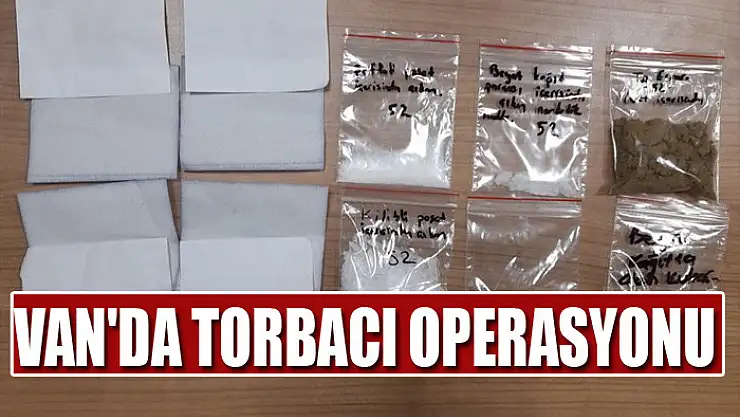 Van'da torbacı operasyonu