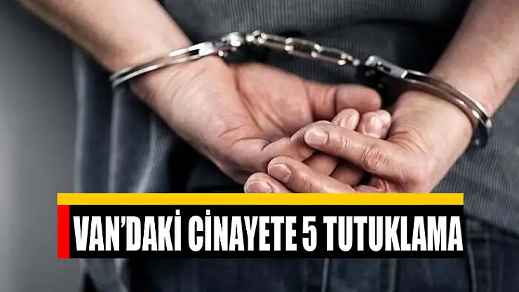 Van'daki cinayete 5 tutuklama