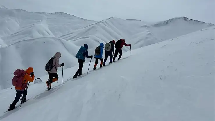 Vanlı dağcılar 2 bin 781 rakımlı dağa tırmandı