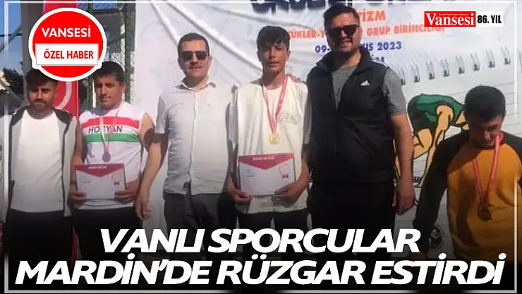 Vanlı sporcular Mardin'de rüzgar estirdi