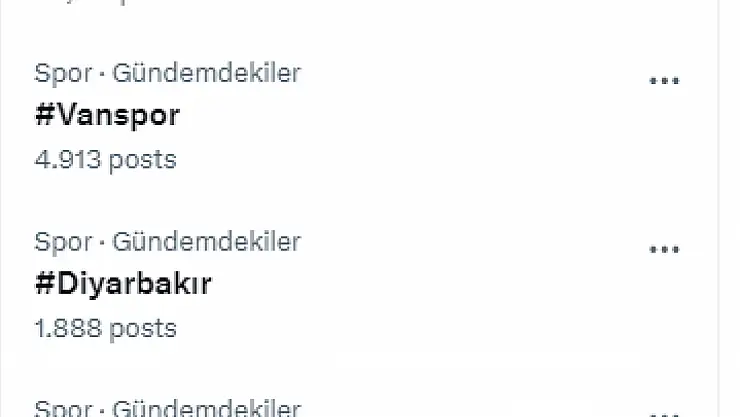 Vanspor Twitter gündeminde!