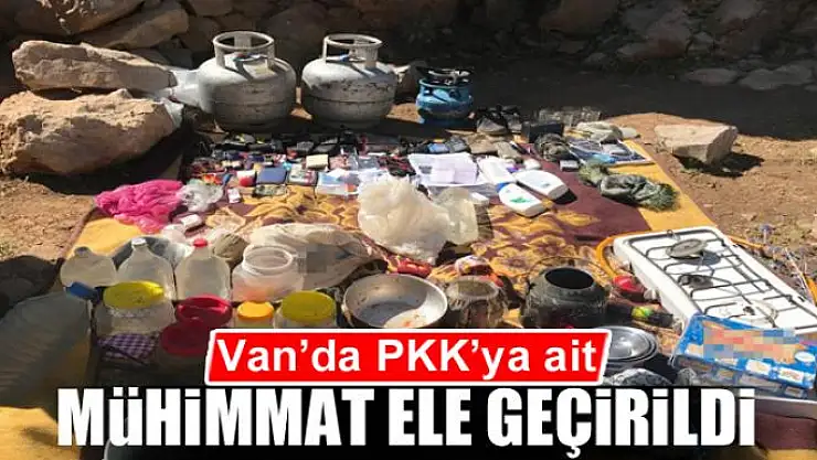 Van'da PKK'ya ait mühimmat ele geçirildi
