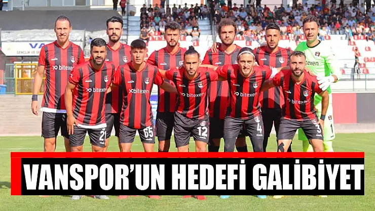 Vanspor'un hedefi galibiyet