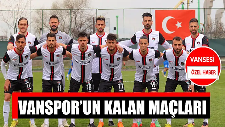 Vanspor'un kalan maçları