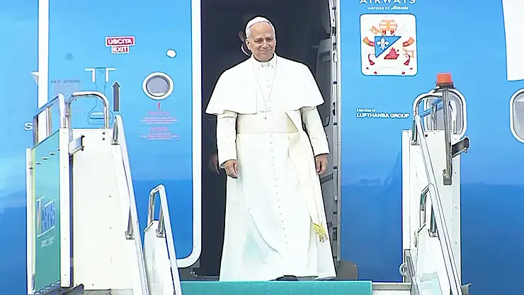 Vatikan Devlet Başkanı Papa 14. Leo'yu taşıyan uçak Ankara'ya iniş yaptı